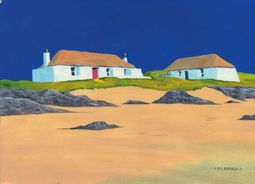 East Beach, Isle of Berneray 
11" x 8"
Acrylic
Mounted and framed to 18" x 14"
£450